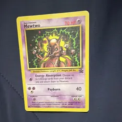 Pokemon Mewtwo 14/102 Base Set Basic 70 HP Black Star Promo Regular English Card - Image 1