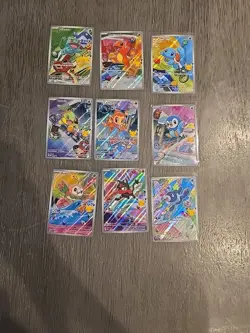 First Partner Illustration Complete 9 Set Card Collection - Image 1