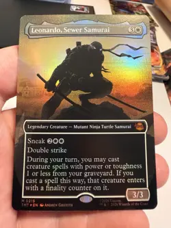 Leonardo, Sewer Samurai (Borderless) Teenage Mutant Ninja Turtles Foil - Image 1
