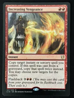 1x MTG Increasing Vengeance - Commander 2019 (C19) #147 - Magic the Gathering - Image 1