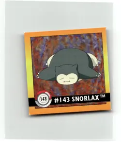Snorlax Artbox Pokemon Stickers Series 1 #143 1999 Vintage Nintendo - Image 1