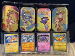 Sam’s Club Pokemon 151 4 Mini Tins & Promos Scarlet & Violet S&V MEW - No Packs - Image 5
