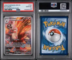 2025 POKEMON DRI EN-DESTINED RIVALS ILLUSTRATION RARE #192 BLAZIKEN PSA 10 - Image 1