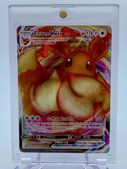 2021 Pokemon Eevee VMAX SWSH087 Black Star Promo Holo NM - Image 1