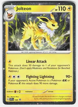 Jolteon (Cosmos Holo) 169 Holo Rare Scarlet & Violet Promo Pokemon Near Mint - Image 2