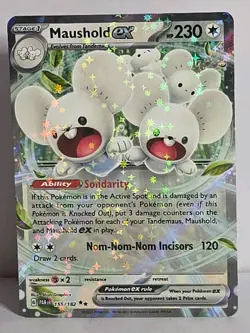 Maushold Ex 155/182 Double Rare Paradox Rift Pokemon TCG LP-NM - Image 1