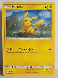 Pikachu SM183 Sun And Moon Cosmos Holo Blister Pack Promo Pokemon TCG NM-LP - Image 1