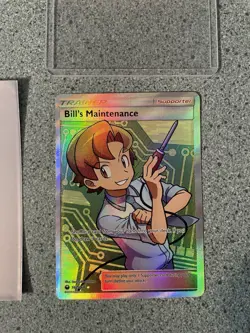 Pokemon Bill's Maintenance ULTRA RARE FULL ART Holo 162/168 SM-Celestial Storm … - Image 1
