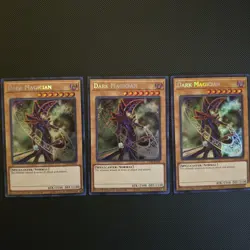 Yugioh Dark Magician x3 (CT14-EN001) Secret Rare Limited Edition NM/M - Image 1