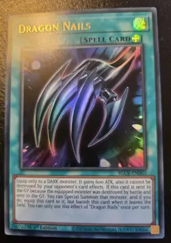 Dragon Nails BLCR-EN003 1st Edition Ultra Rare Crystal Revenge Yu-Gi-Oh! TCG - Image 1
