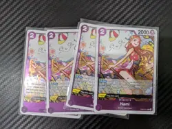 4x Nami PRB02-012 Foil - One Piece TCG - English Playset - Near-Mint - Image 1