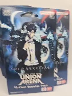 Union Arena Solo Leveling Sleeved Booster Blister Pack Lot Of 10 English Sealed - Image 2