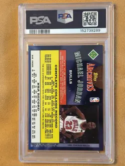 1992 MICHAEL JORDAN TOPPS ARCHIVES #52 PSA 8 NM/MT - Image 2