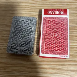CARTE DA GIOCO GENOVESI MODIANO PLASTIFICATE ORIGINAL VINTAGE PLAYING CARD NEW - Image 3