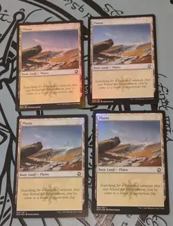 MTG 4 x *FOIL *Adventures in the Forgotten Realms PLAIN #264 NM - Image 1