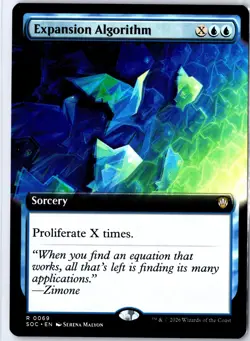 Expansion Algorithm (Extended Art) 69 Commander: Secrets of Strixhaven MTG NM - Image 1