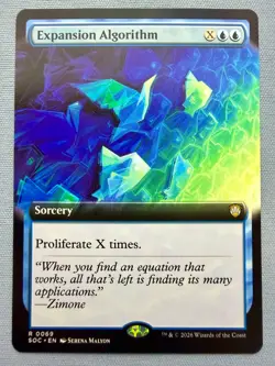 Expansion Algorithm (Extended Art) - MTG Commander: Secrets of Strixhaven #69 NM - Image 1