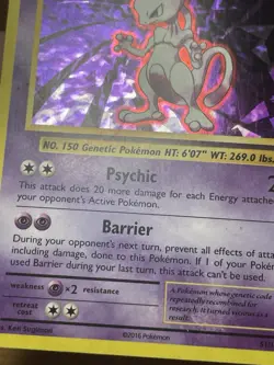 Pokemon Mewtwo TCG Evolutions 51/108 Cracked Ice Holo Promo Card LP - Image 4