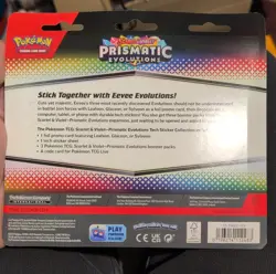 Pokemon Scarlet & Violet Prismatic Evolutions Pack Leafeon Promo Stickers - Image 2