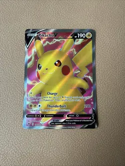 Pikachu V 170/185 Vivid Voltage- NM Ultra Rare Full Art Pokemon Card - Image 1