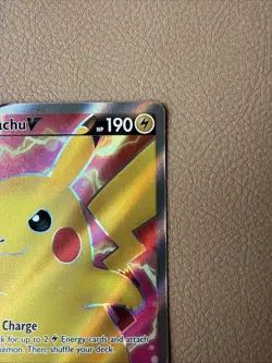 Pikachu V 170/185 Vivid Voltage- NM Ultra Rare Full Art Pokemon Card - Image 3