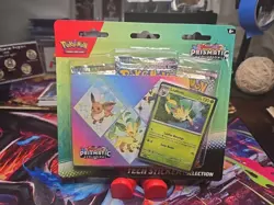 Pokemon TCG Scarlet Violet Prismatic Evolutions Tech Sticker Collection Leafeon - Image 1
