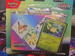 Pokemon TCG Scarlet Violet Prismatic Evolutions Tech Sticker Collection Leafeon - Image 2