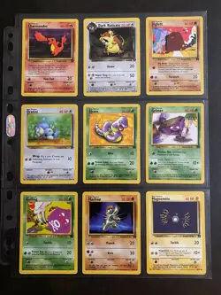 Team Rocket - Fossil - Jungle and Base Set Pokemon Cards Bundle No Duplicates - Image 1
