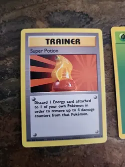 Rare 7 Card Lot, 1st Edition Super Potion Trainer Pokemon Cards 117/130 - Image 2