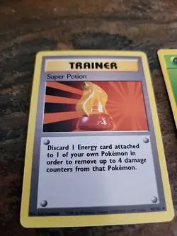 Rare 7 Card Lot, 1st Edition Super Potion Trainer Pokemon Cards 117/130 - Image 4