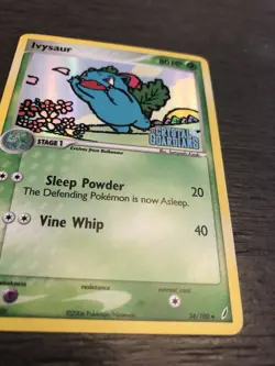 Ivysaur 34/100 EX Crystal Guardians Pokemon Card Reverse Holo Foil Rare LP - Image 2