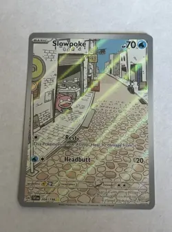 Pokemon Slowpoke 204/198 Illustration Rare Full Art Holo SV01 Scarlet & Violet - Image 1
