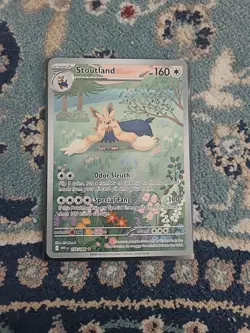 Pokemon TCG Stoutland Illustration White Flare Card 156/086 - Image 1