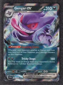 Pokemon TCG Gengar ex 104/1622 Scarlet & Violet Temporal Forces Mint Condition - Image 1