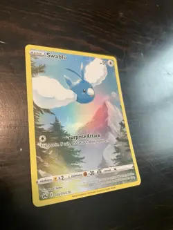 Pokemon Crown Zenith Galarian Gallery Swablu GG27/70 Full Art Holo, NM - Image 1