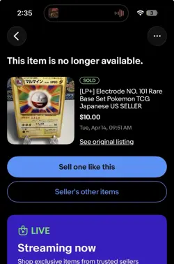 Electrode NO. 101 Rare Base Set Pokemon Japanese✨🔥SHIPS FAST💨+FREE GIFT🎁LP - Image 2