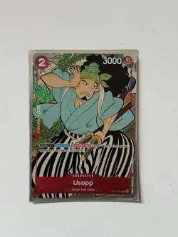 One Piece CCG TCG Usopp OP01-004 1st Anniversary Edition English - Image 1