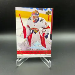 2021-22 Upper Deck Extended Series Spencer Knight Young Guns Gold Stockpile - Image 1