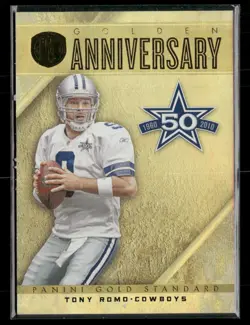 2011 Panini Gold Standard #49 Tony Romo Golden Anniversary #/299 - Image 1