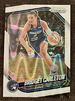 White Seismic Prizm - Bridget Carleton - 2025 Panini Prizm WNBA #88 - Lynx, Fire - Image 1