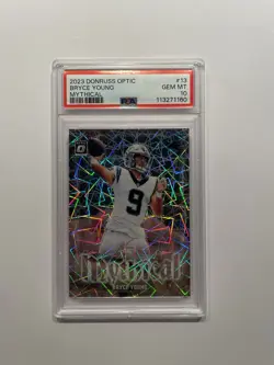 2023 Donruss Optic - Mythical - Bryce Young #13 (RC) ROOKIE - PSA 10 GEM MINT - Image 1