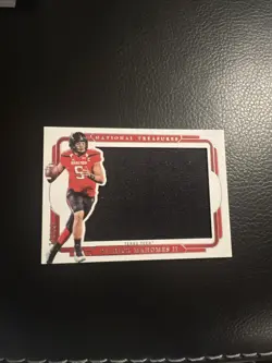 2025 National Treasures Collegiate PATRICK MAHOMES II #SIL-PMS Jumbo Patch /99 - Image 1