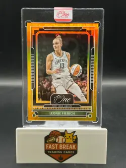 2025 Panini One and One Leonie Fiebich #37 Gold /10 - Image 1