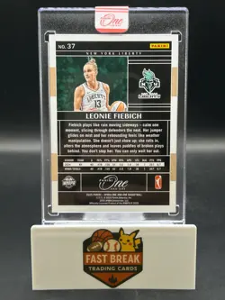 2025 Panini One and One Leonie Fiebich #37 Gold /10 - Image 2