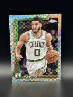 2025-26 Topps Chrome X-Fractor Jayson Tatum #49 Boston Celtics - Image 1