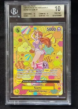 One Piece Nami SP Rare OP08-106 BGS 10 Pristine Beckett 10 - Image 1