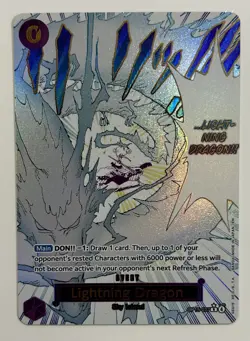 Lightning Dragon OP15-077 Alt Art Adventure On Kami’s Island One Piece English - Image 1