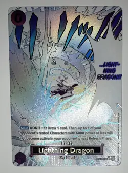 Lightning Dragon OP15-077 Alt Art Adventure On Kami’s Island One Piece English - Image 2