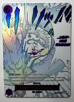 Lightning Dragon OP15-077 Alt Art Adventure On Kami’s Island One Piece English - Image 4