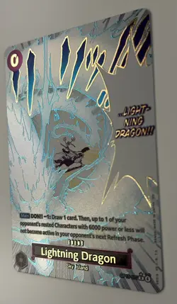 Lightning Dragon OP15-077 Alt Art Adventure On Kami’s Island One Piece English - Image 5